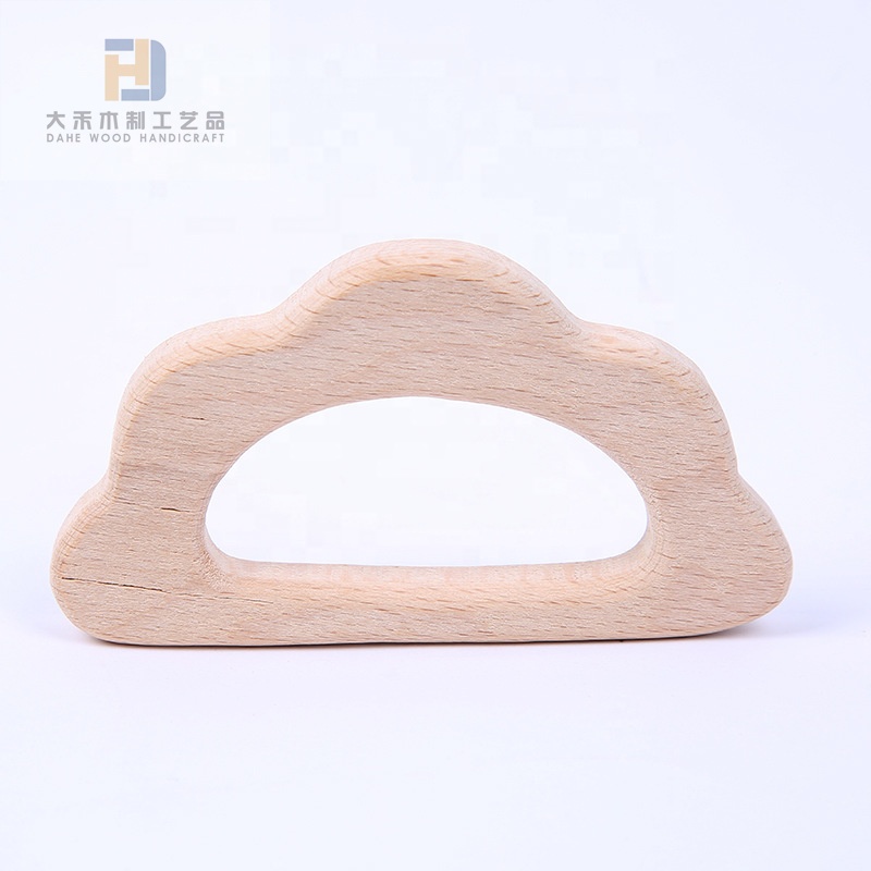 Natural Wooden Baby Teether Toy Forest Animal Classic Baby Rattles Fine Motor Development Sensory Skills Handmade Wooden Toys
