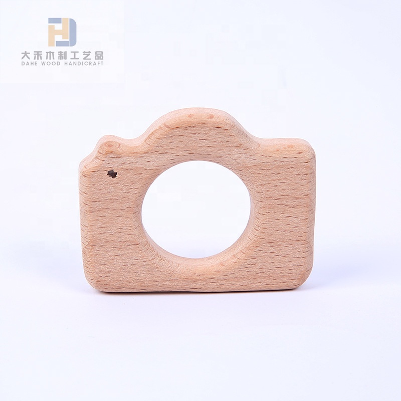 Natural Wooden Baby Teether Toy Forest Animal Classic Baby Rattles Fine Motor Development Sensory Skills Handmade Wooden Toys