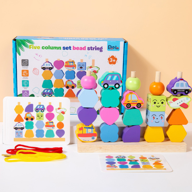 YARI 3+ Kids Number Puzzles Counting Stacking Game Wooden Counting Stacker Block Set For Toddlers