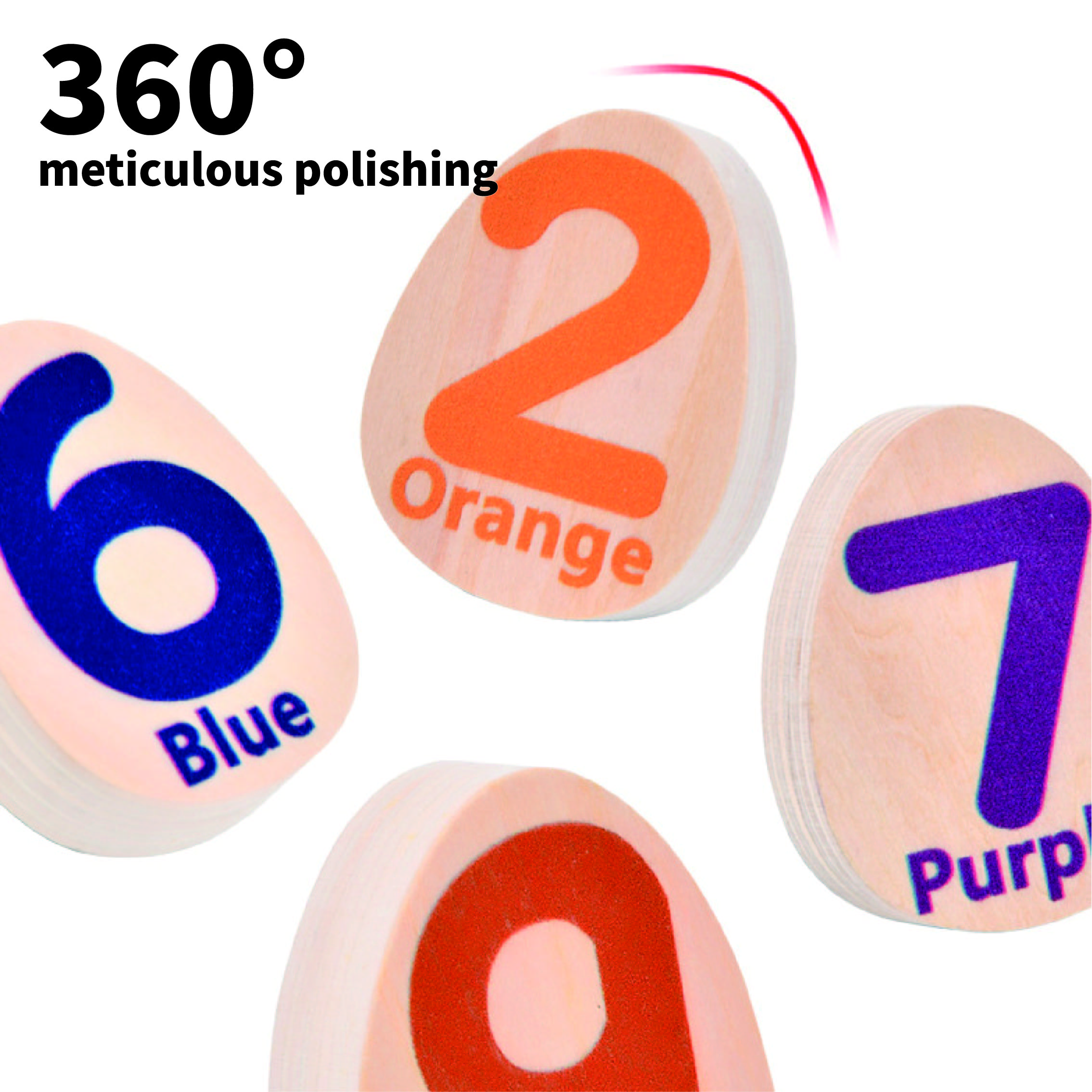 Children Wood Shape Matching Toy Building Blocks Smart Eggs Know Color Montessori Early Education 3 to 6 Years