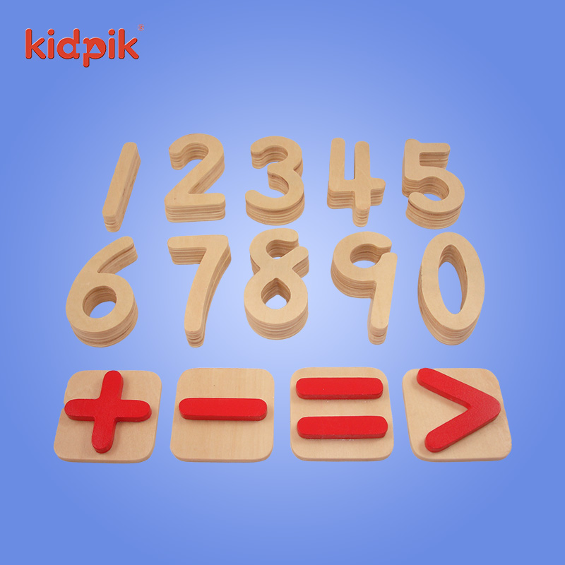 Educational Math Toys Building Blocks Sets Montessori Materials Toddler Counting Number Wooden Puzzles for Children