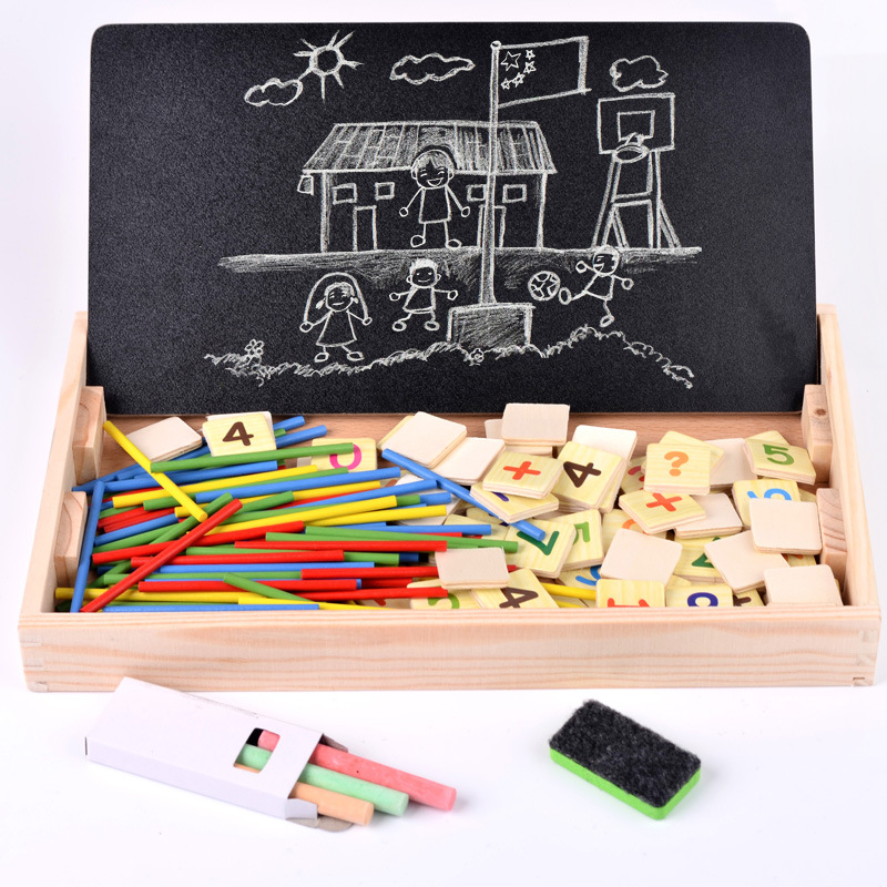 Hot Sale BEIYANG Montessori Eco-friendly Wooden Math Teaching Aids Digital Baby Educational Puzzle Learning Counting Sticks Toys