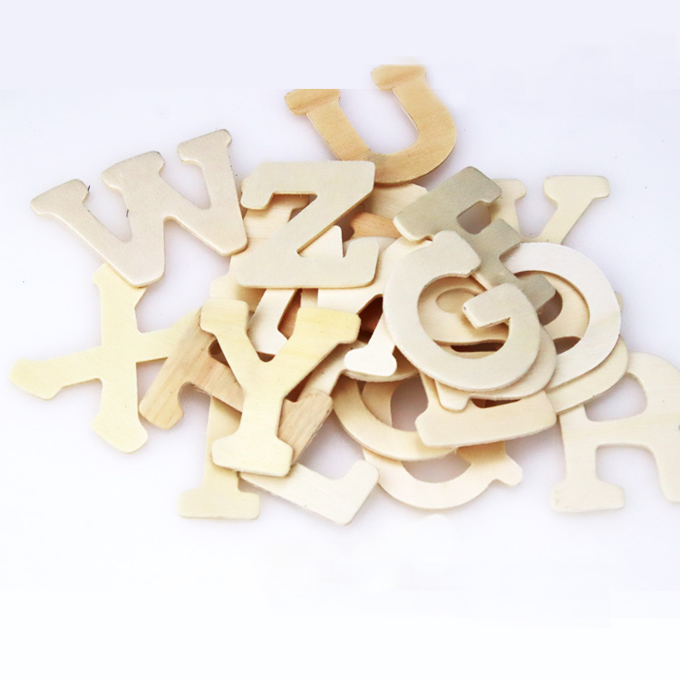 Hot Sale High Quality Environmental Protection Developing Intelligence Children's Learning Toys Wooden Alphabet Letters