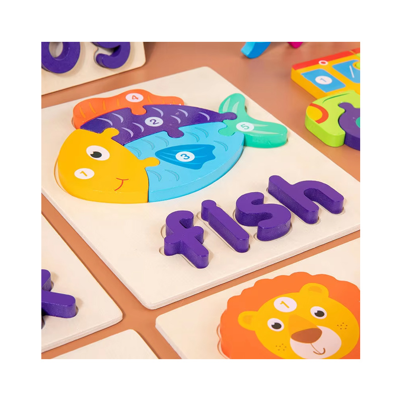 Early Educational 3D Animal Building Blocks Wooden Frog Elephant Duck DIY Toy for 5 to 7 Years