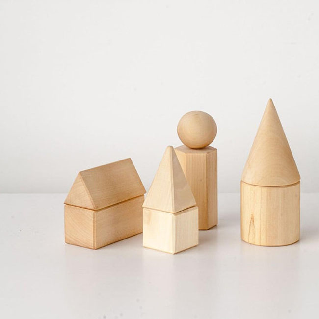 Wooden Pyramid Blocks 2