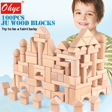 100 Wooden Block Bucket Pack