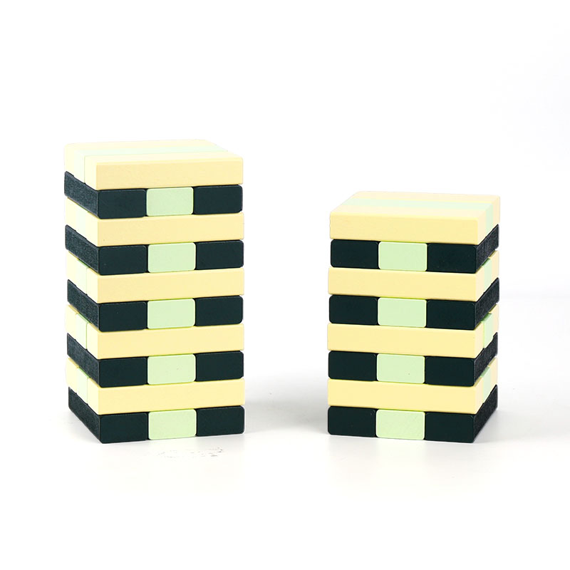 Global Bridge Classic Stackable Eco-friendly Beech Wood Building Blocks Set for Kids 5-7 Years Educational Toy