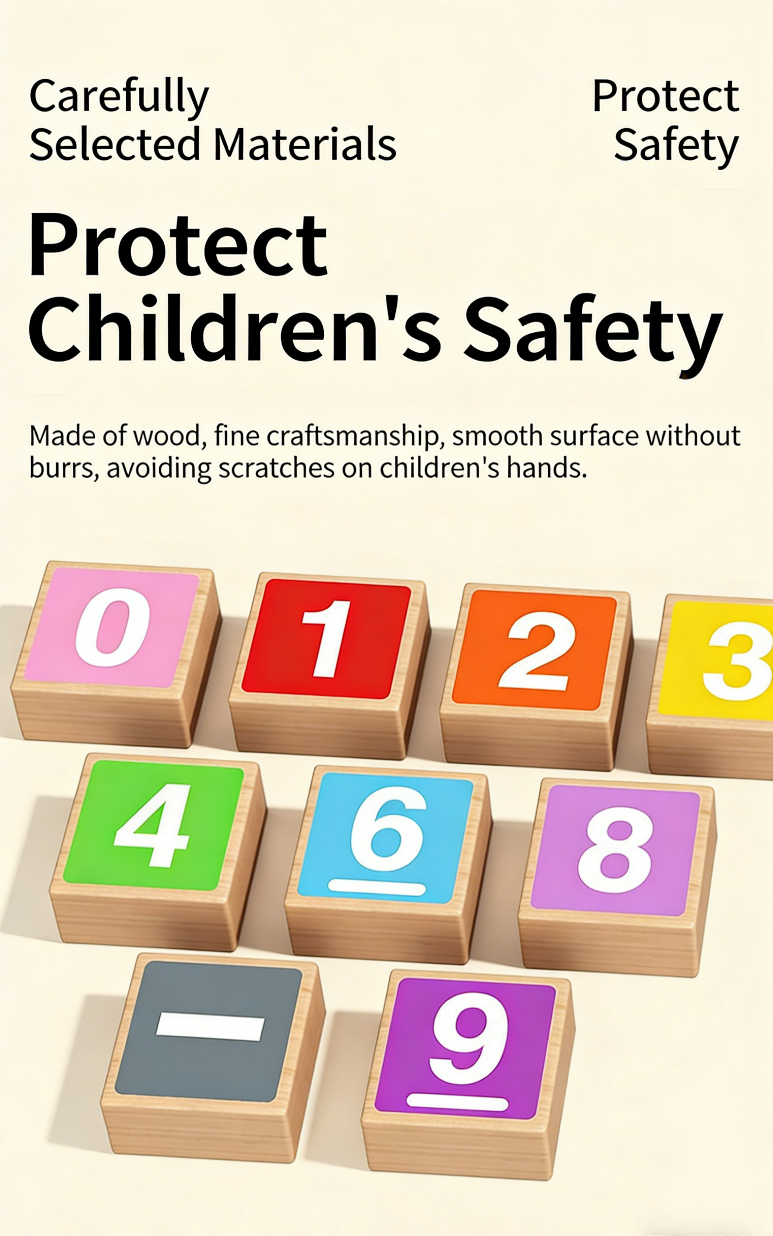 Wholesale Fun Children's Wooden Math Operation Toys Finger Counting Addition Subtraction Cognitive Math Educational Toy for Kids