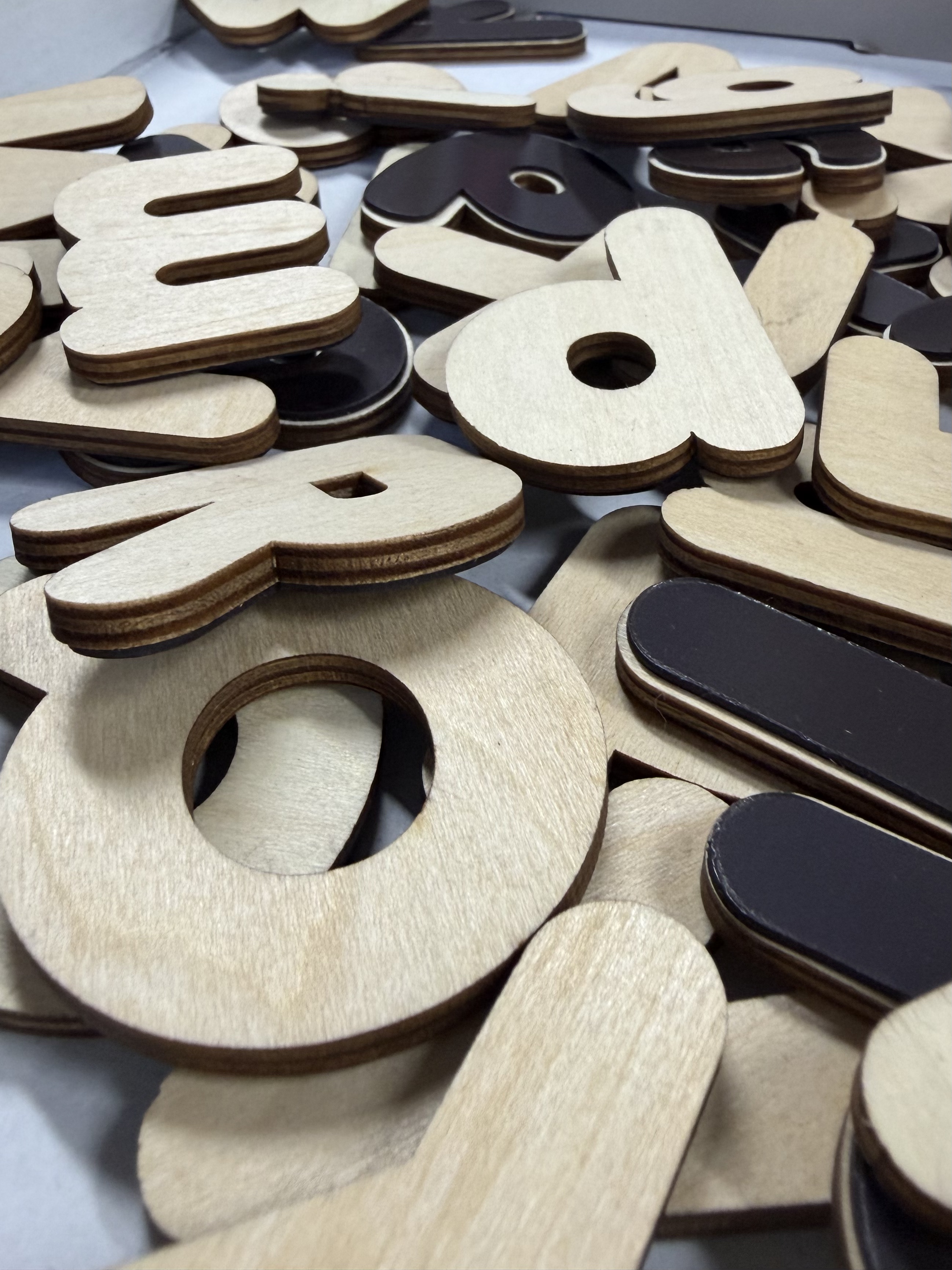 Magnetic Wooden Alphabet Letters - Eco-Friendly ABC Toy