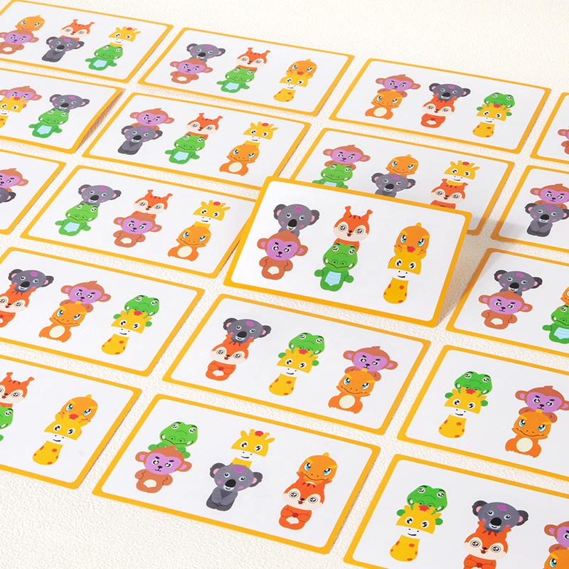 Montessori Educational Wooden Animal Swap Game Toy for Children's Shape Matching Color Recognition Early Learning CPC CE