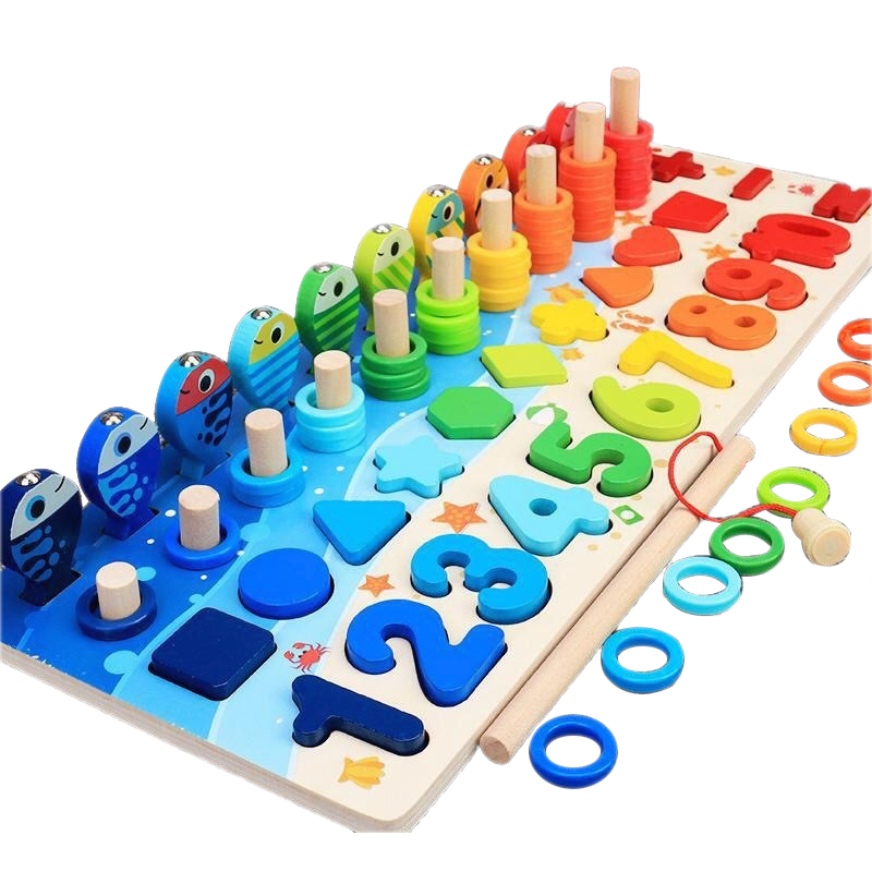 Factory Top Seller Early Children Educational Full Set Math Material Montessori Wooden Puzzle Toys