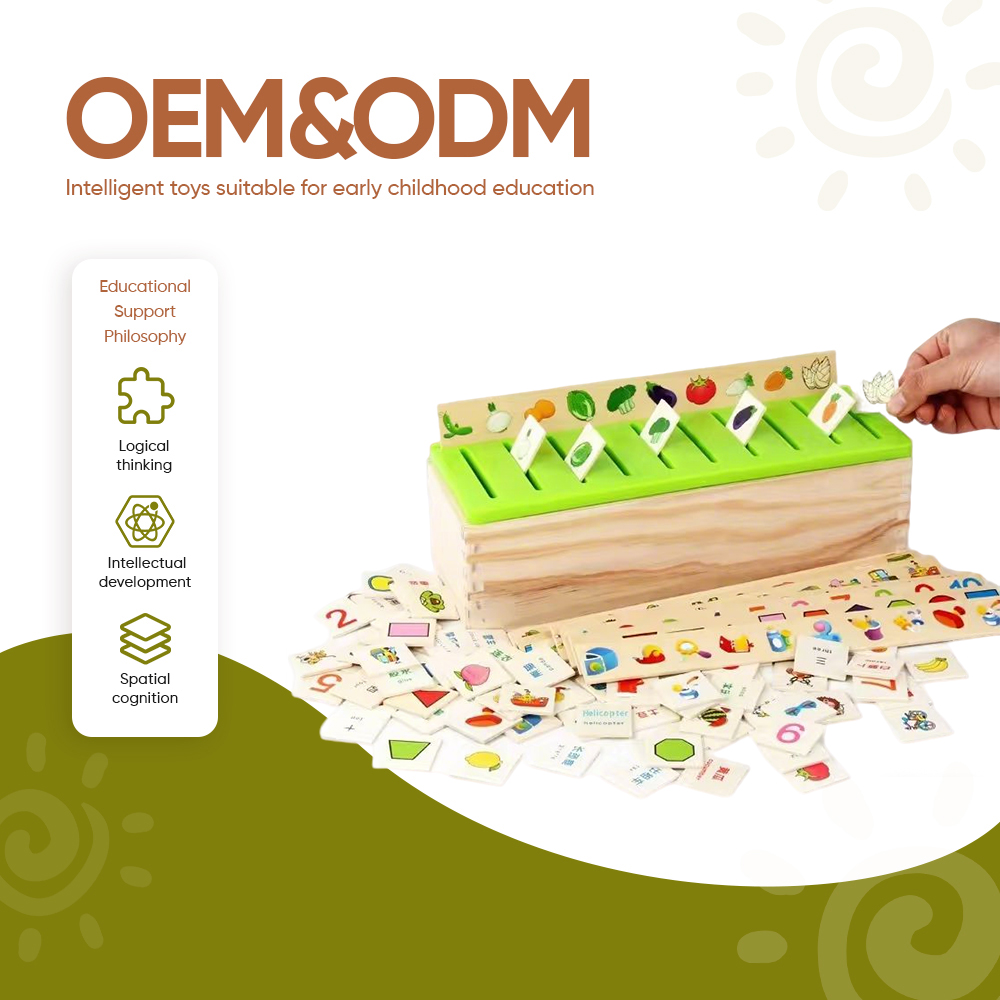 Wooden Montessori Sorting Box New Educational Toys for Preschool Kindergarten Autism Toys for Motor Skills STEM Learning EN71