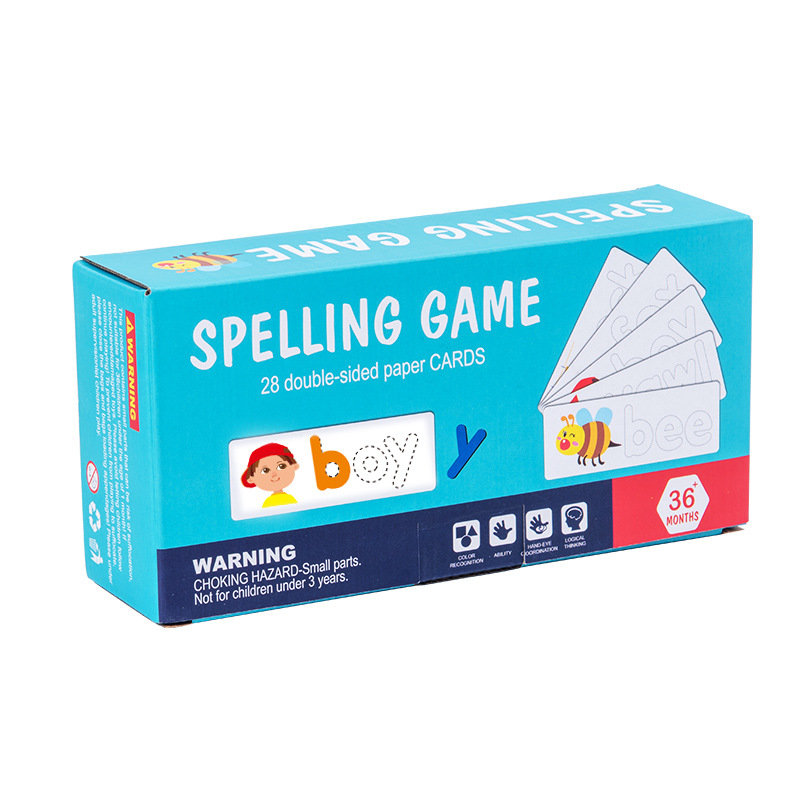 26 English Letters Spelling Practice Kids Wooden Word Game Early Education Cognitive Educational Toys Made