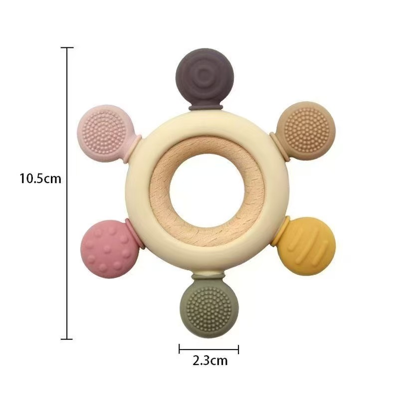 BPA-Free Baby Teether Ball Sensory Toy for Newborn Infants 1 Year Old Boys and Girls Infant Gifts