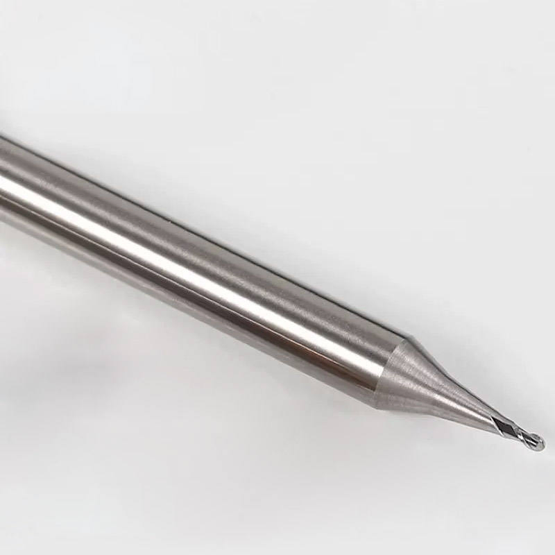 55 Degree Micro Diameter Tungsten Steel Ball Cutter R0.15/R0.2 Small Nose Ball Milling Cutter with OEM Customization Support