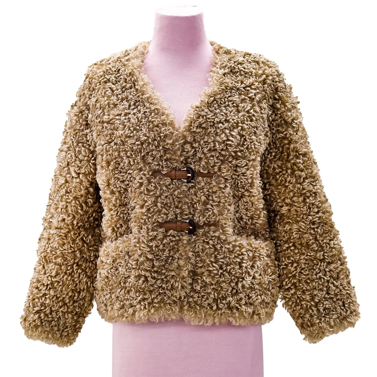 Designer Inspired Faux Mink Cropped Coats for Wholesale