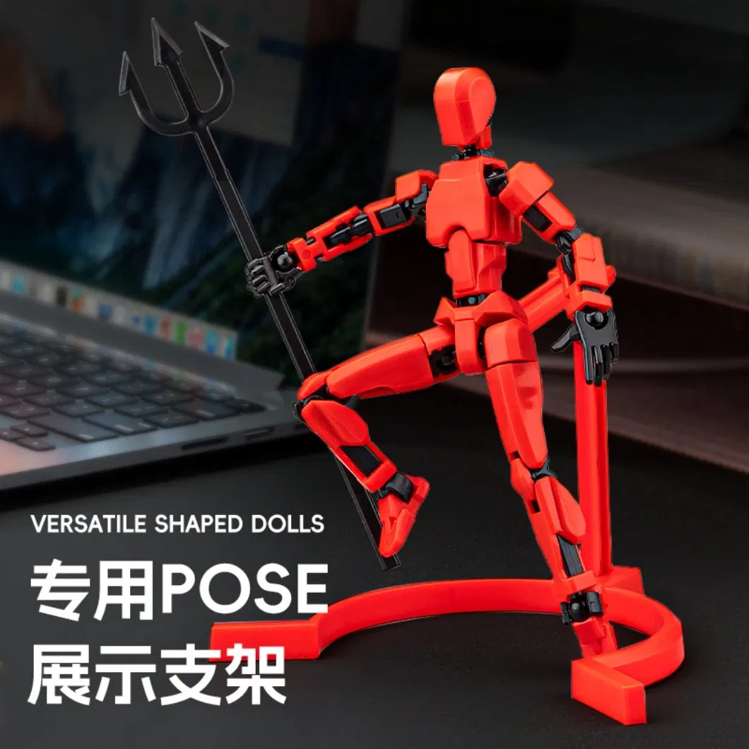 Latest Customed Plastic DIY Toy 3D-Printed Multi-Jointed Movable Humanoid Soldier Educational Toy