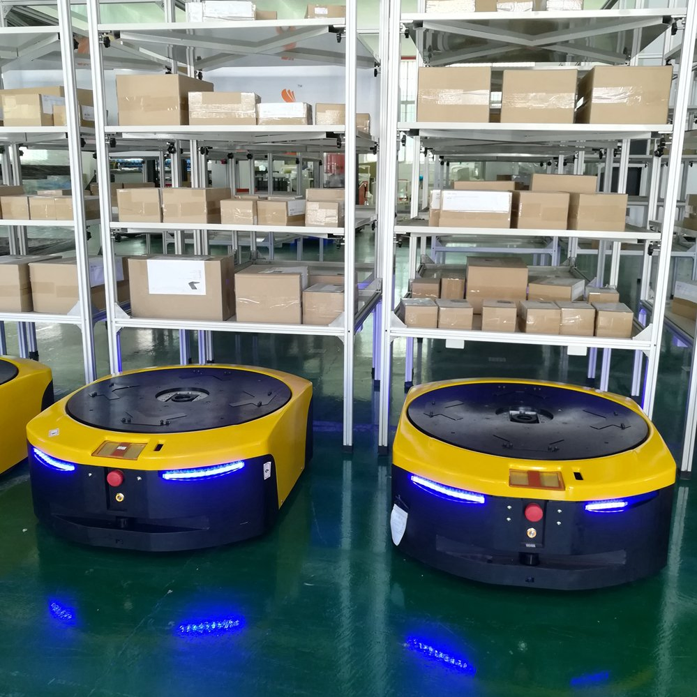 Mobile Agv Robot Warehouse Intelligent Programmable Ground Unmanned Vehicle Four-Wheel Servo Drive Logistics Handling