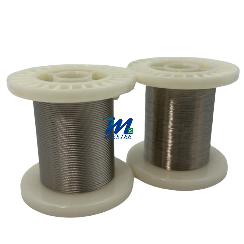 ISO 13485 &amp; IEC 60601 37X0.4mm Micro Coiled Conductor Nickel Plated Copper Wire for Mems Sensor Bonding (NPC)