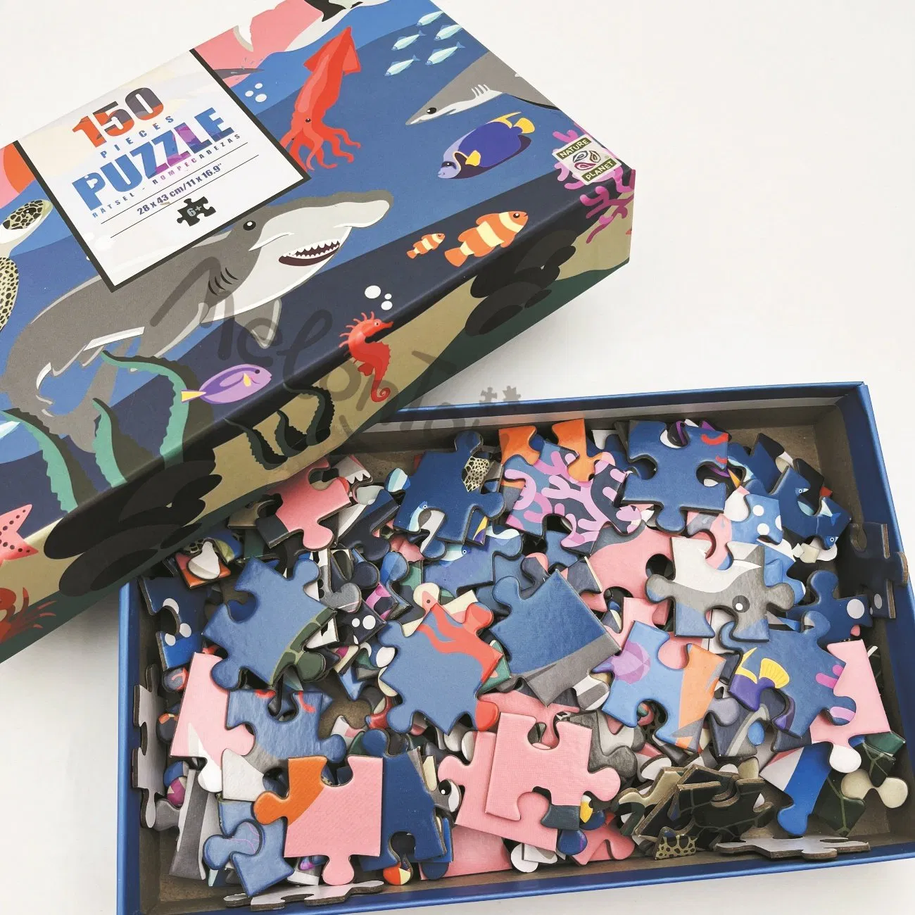 Underwater World Puzzle 150 Pieces Animal Jigsaw Puzzle Colorful Intellectual Educational Toy Children Puzzles Floor Puzzle Game