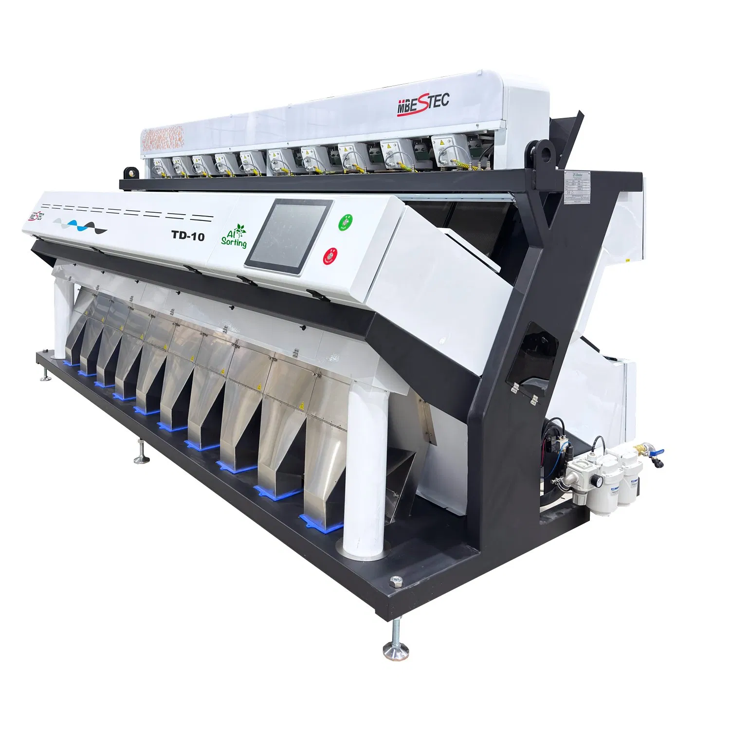Mbestec Coffee Beans Color Selector 16t/H Capacity Ai Vision Shape Color Sorting Machine