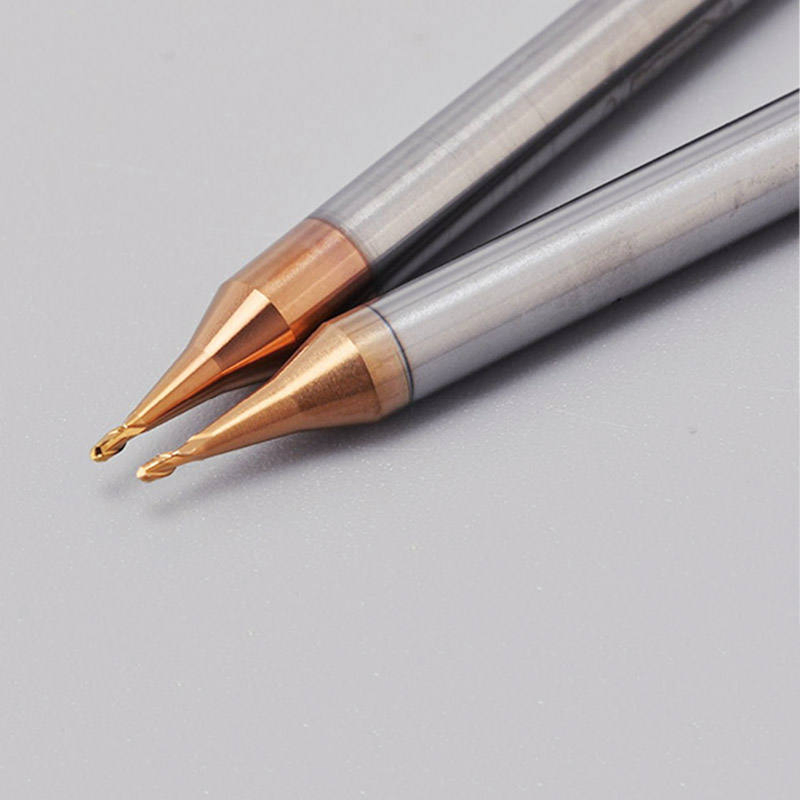 55 Degree Micro Diameter Tungsten Steel Ball Cutter R0.15/R0.2 Small Nose Ball Milling Cutter with OEM Customization Support