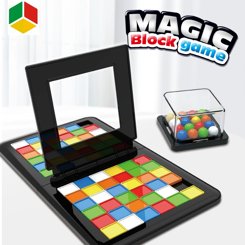 QS Toys Educational Family Board Game Intelligence Color Battle Cube for Kids Interactive Competitive Mobile Block Puzzle Toys