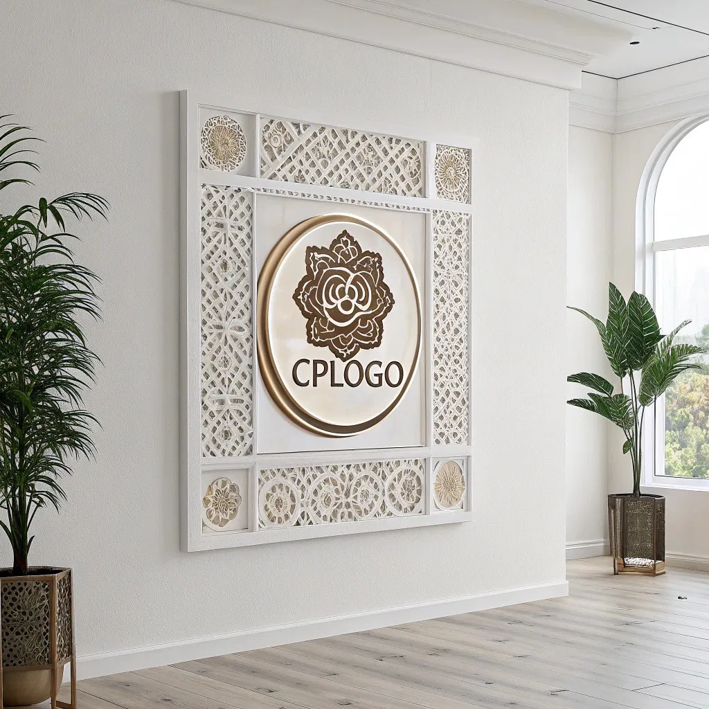 Customized Modern Metal Kalima Calligraphy Ancient Wood Wall Islamic Art