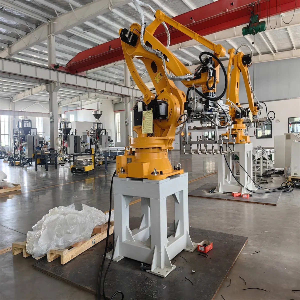 Software Programmable Packing and Palletizing Robot Line for 1 - 70kg Bag
