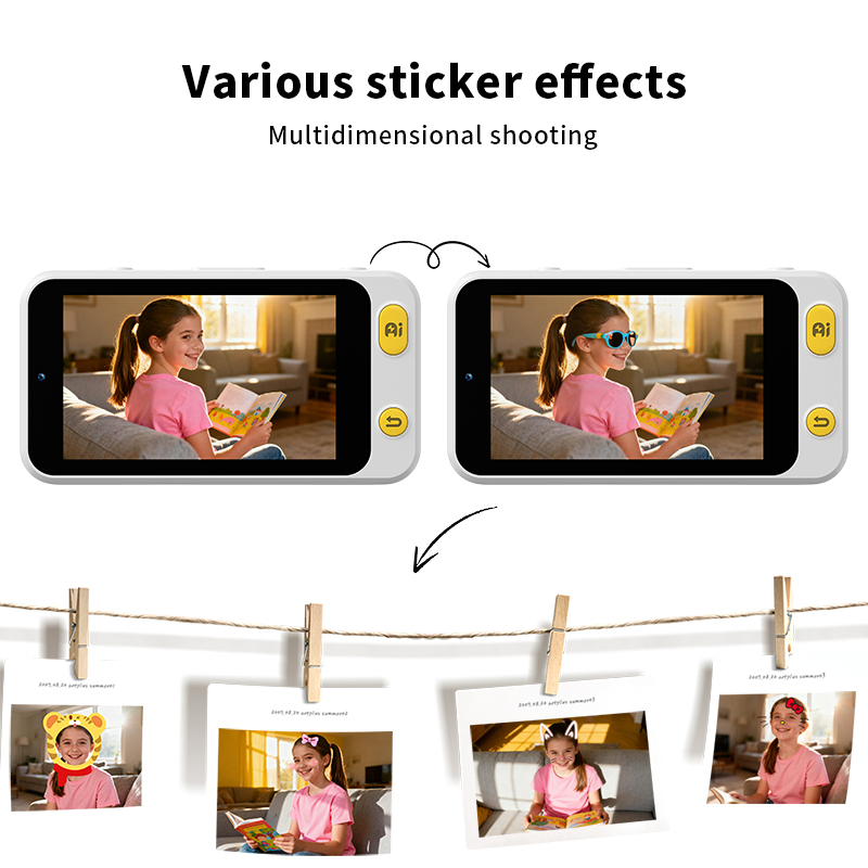 OEM/ODM Smart 13MP Dual Camera Educational Ai Vision Learning Multi-Language Gift for Kids Photography Cameras for Beginners