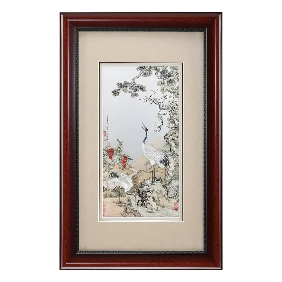 Double Crane Silver Decorative Crafts