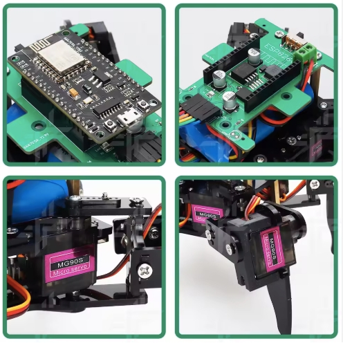 Tscinbuny Programmable Quadruped Robot Kit: DIY, APP-Controlled, Educational, Action-Customizable
