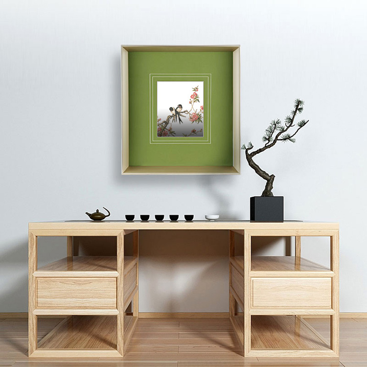 Traditional Chinese Metal Wall Art Decorative Painting Hospitality Crafts