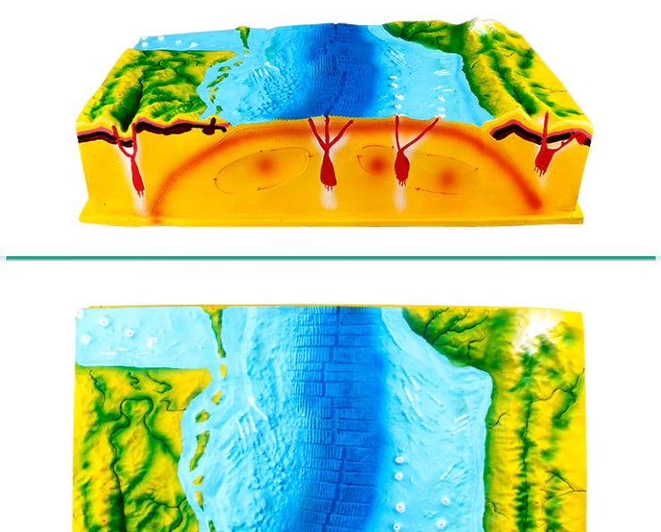 Tectonic Earth Terrestrial Plate Model for Geography