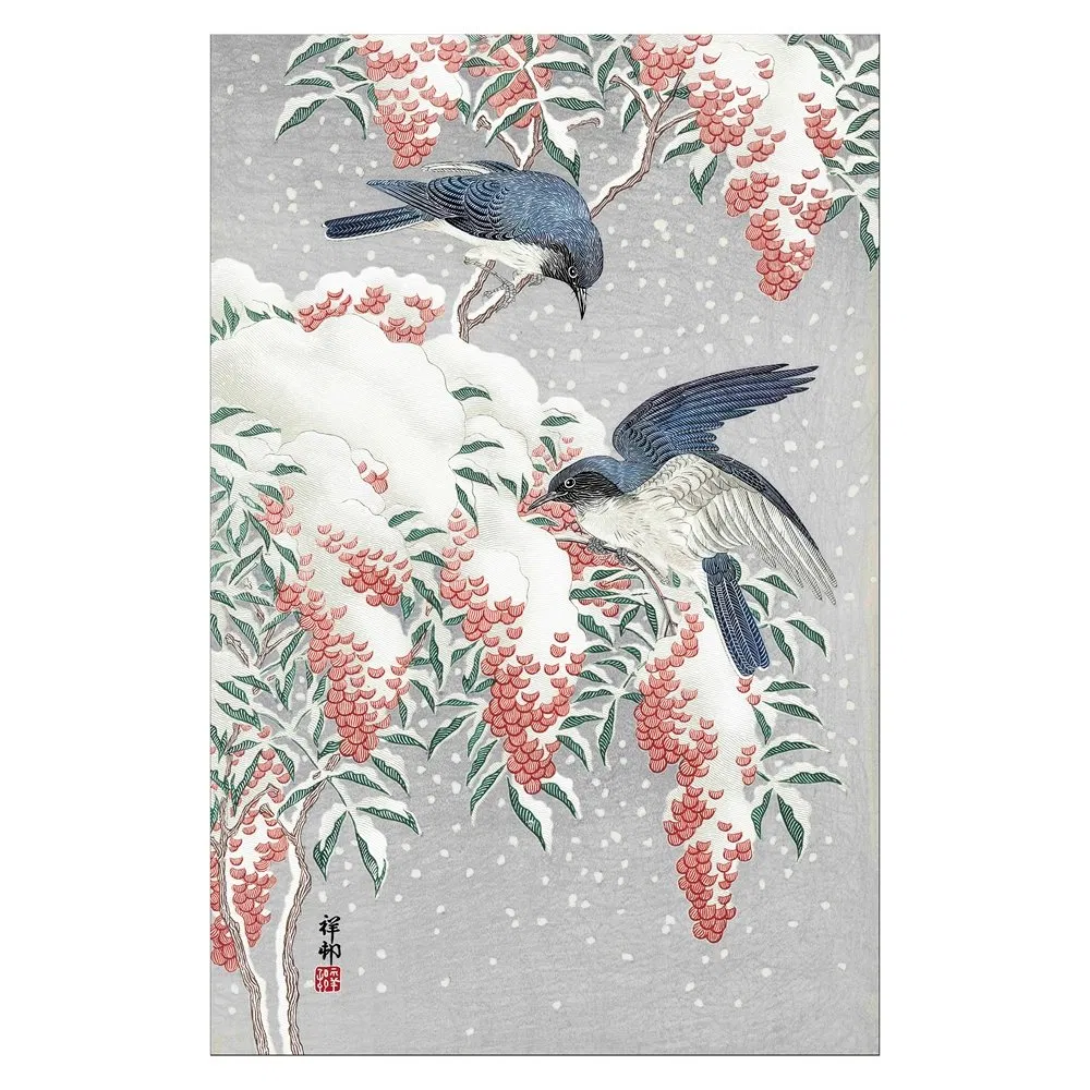 Ohara Koson Kingfisher Metal Wall Art for Elegant Home Decor