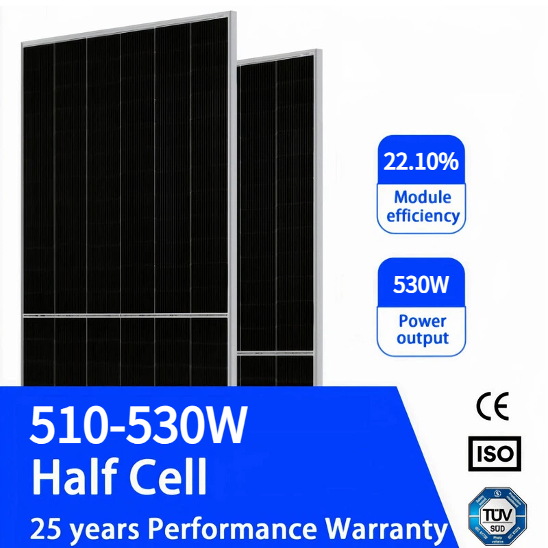 Hot Salable 530W N-Type Solar Panel Array 510W Silent for on-Set Energy