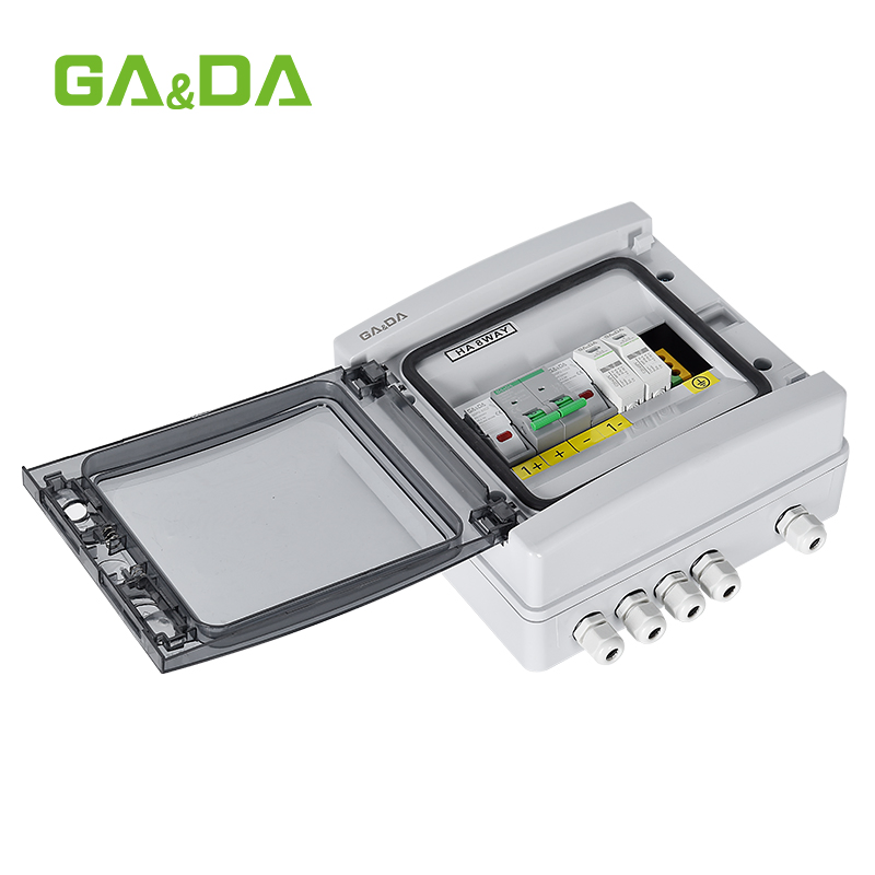 IP65 Plastic PV Combiner Box 1 in 1 out Waterproof 500V Solar DC 2 String 1000V Junction Box