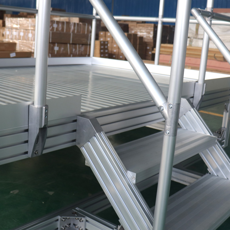 Aluminum Assembly Modular Ladder Platform Catwalks for Machine Maintenance