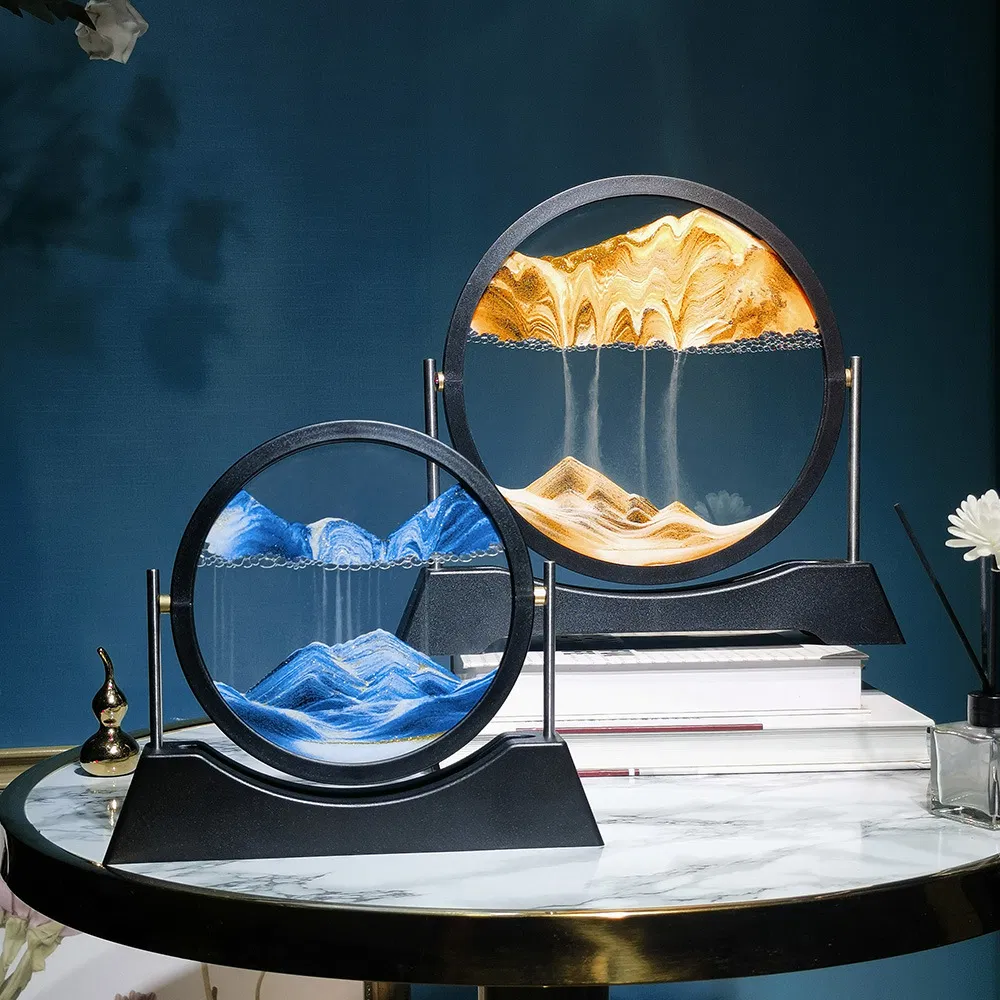 Round Glass 3D Sand Painting