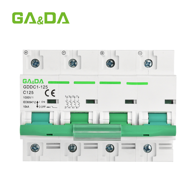 Hot-Selling MCB Gddc1-125-C125-4p-1000V DC Solar Energy Mini Breaker