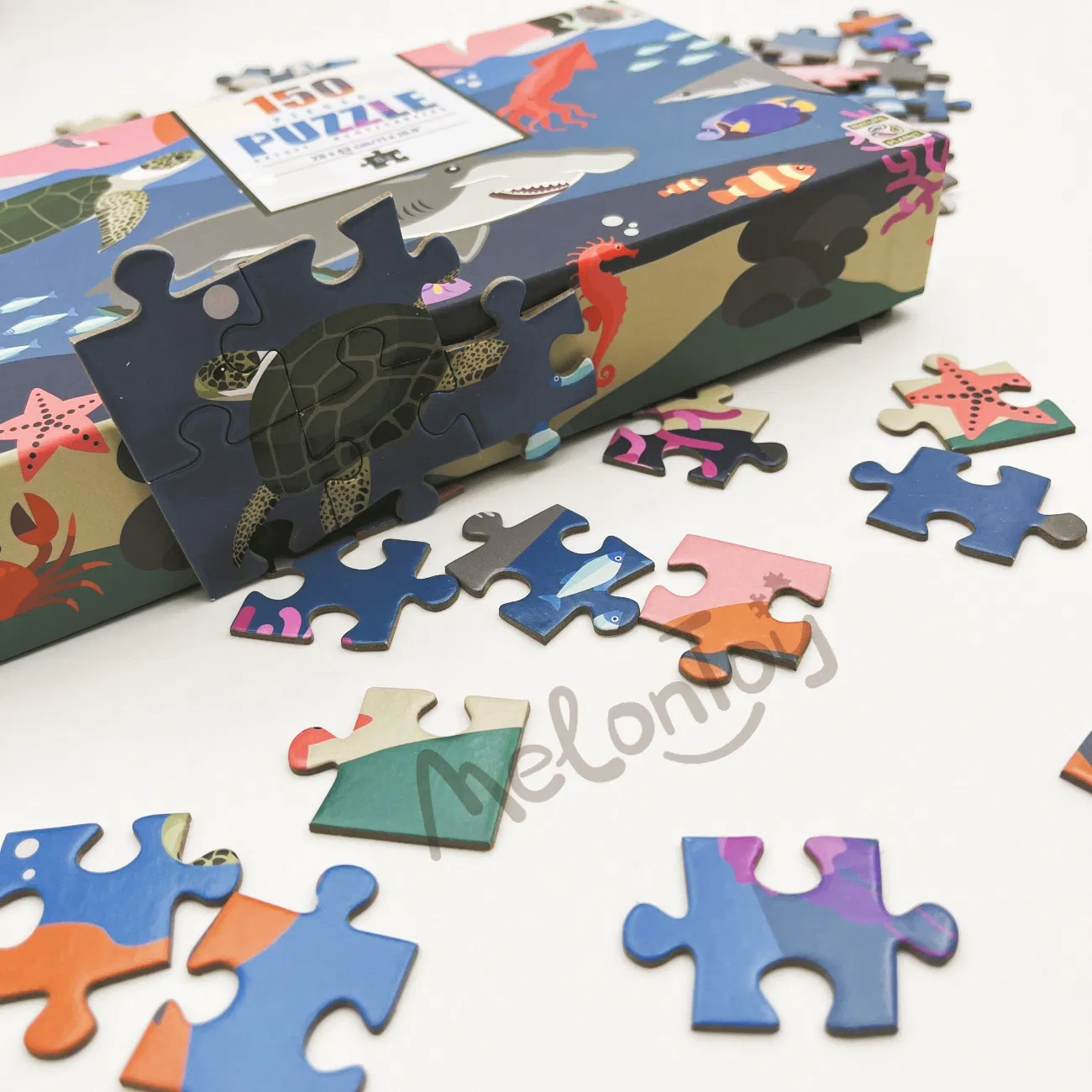 Underwater World Puzzle 150 Pieces Animal Jigsaw Puzzle Colorful Intellectual Educational Toy Children Puzzles Floor Puzzle Game