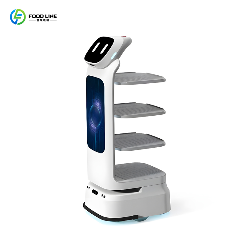 Commercial Catering Auto - Charging Contactless Food Delivery Service Robot