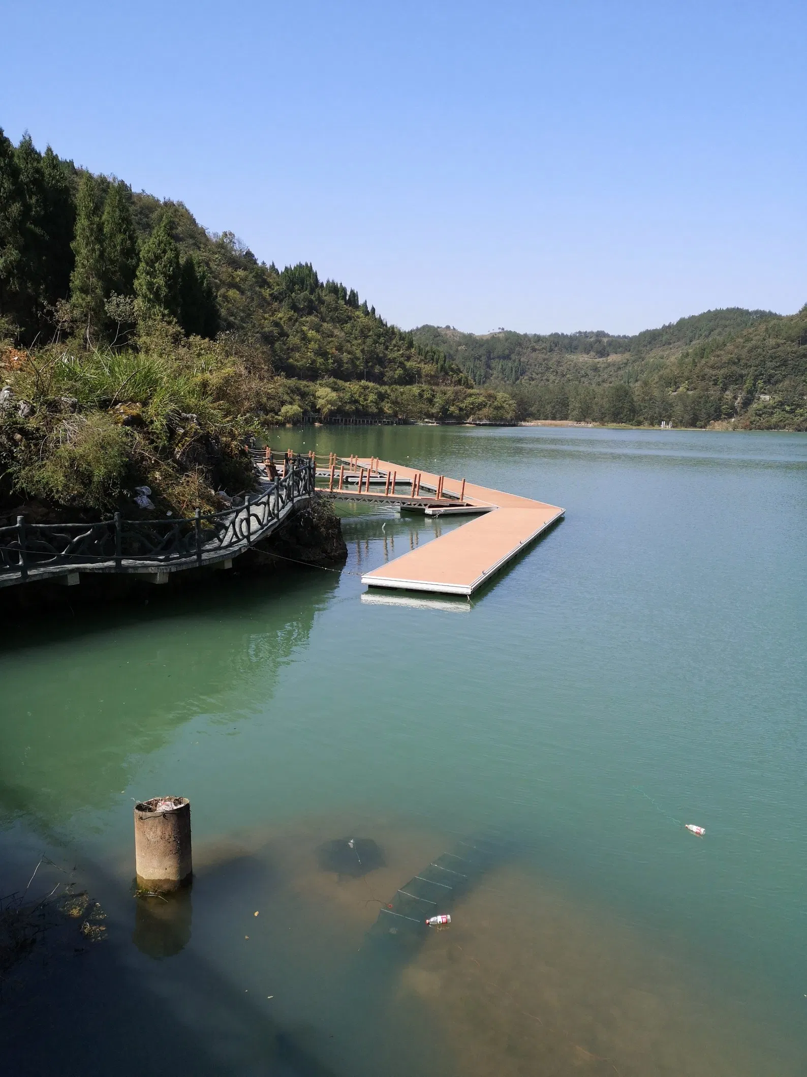 Aluminum Platform Floating Stage with Adjustable Legs Aluminum Stationary Dock for Lakes