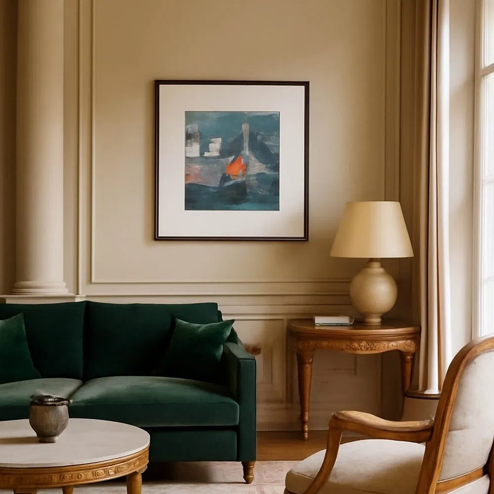 Silver Landscape Wall Art Decorative House Crafts for Luxury Home