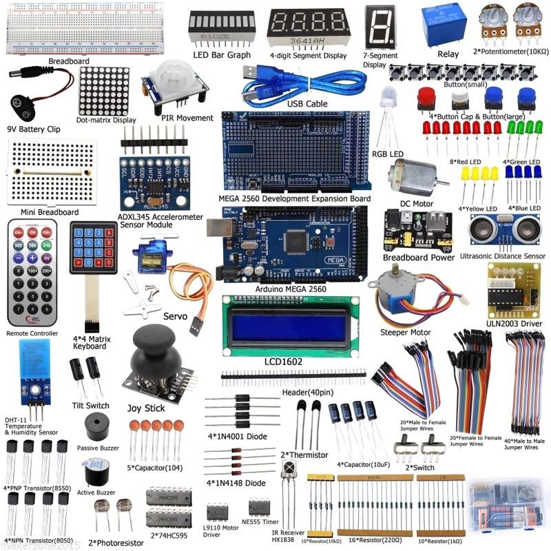 Electronics Project DIY Learning Kits Development Board for Arduino Mega2560 Starter Kit
