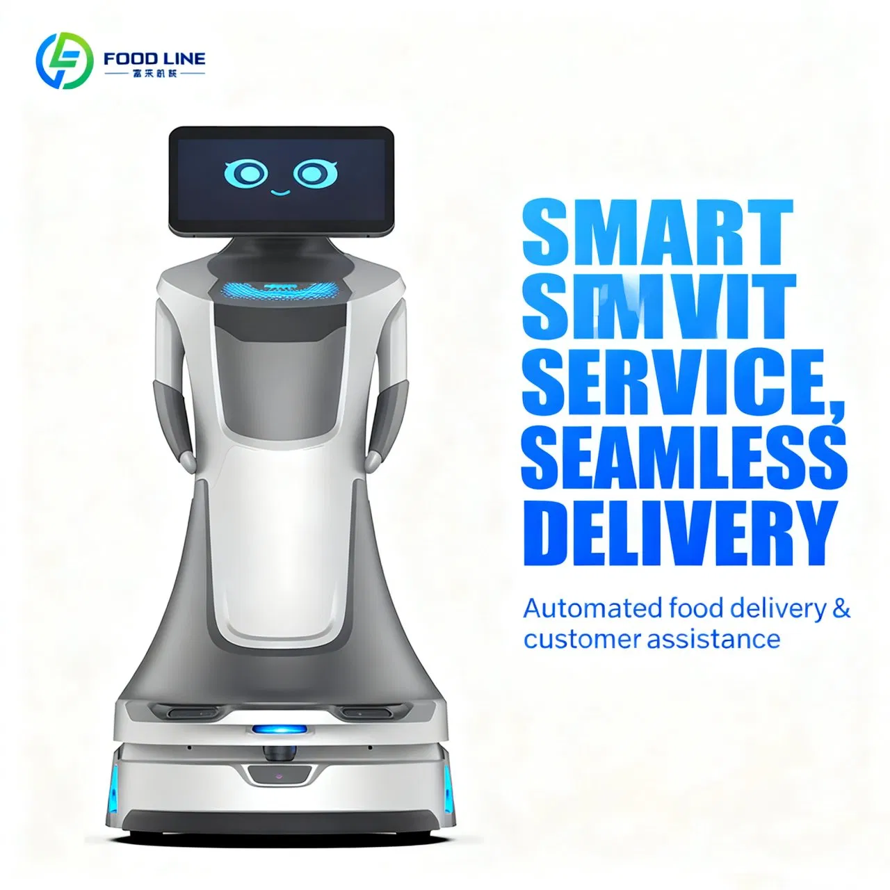 HD Touch Screen Multilingual Chat Face Recognition Smart Interactive Voice-Activated Welcome Robot