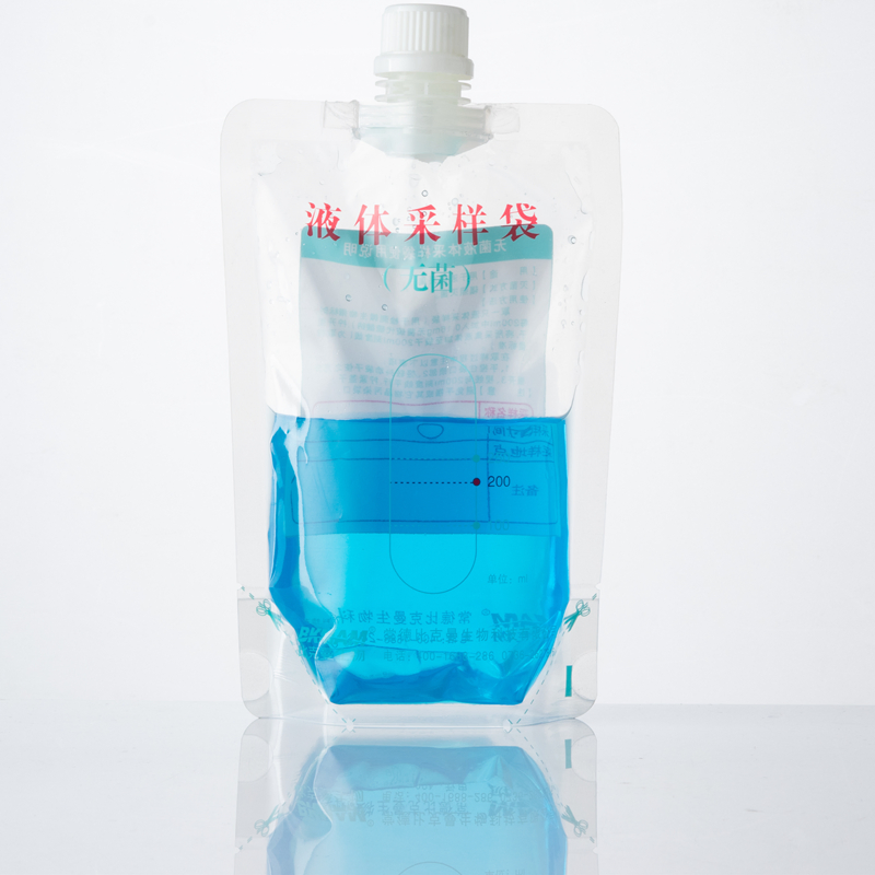 Screw Cap Water Sampling Bag Sterile Sample Bags 500ml PE Composite Sampling Bag with Sodium Thiosulfate Environmental Inspection Sampling Bag