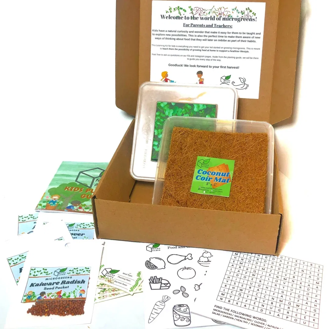 Engaging Microgreens Seeds Growing Kit for Kids’ Learning
