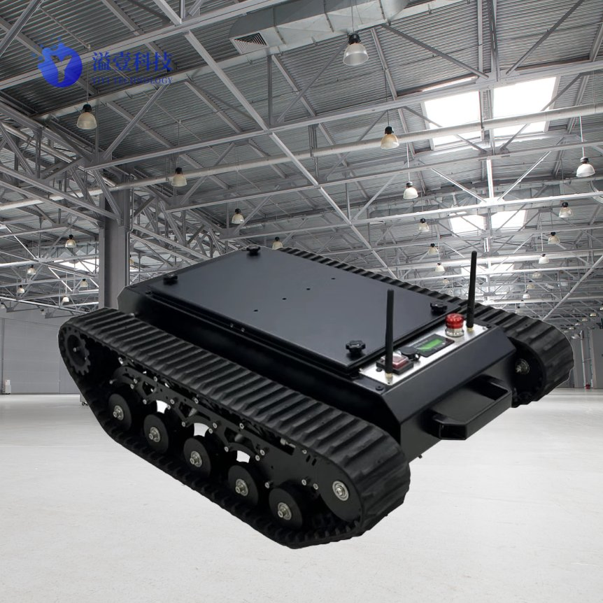 Programmable Tracked Robot Chassis with Multiple Sensor Ports for Robotics Research Labs
