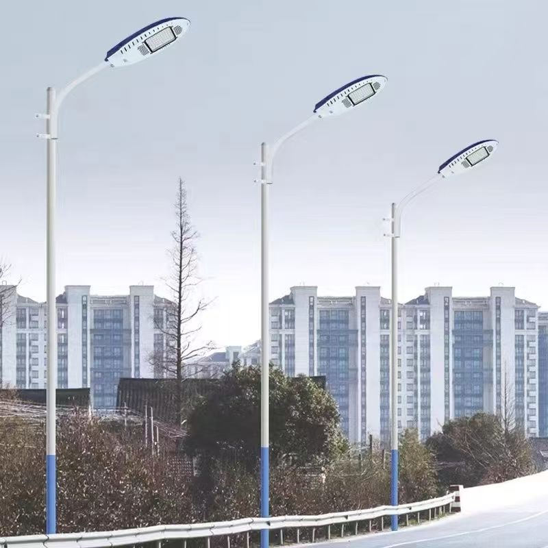 Blue-White Single Arm LED Street Light for Municipal &amp; Community Main Roads